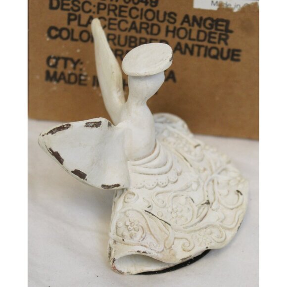 Southern Living Angel Place card Holder Cream Rubbed Antique Table Setting 70049 - Picture 4 of 8